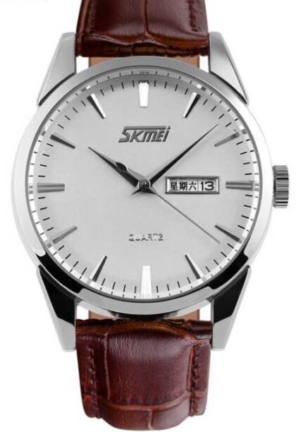 Αναλογικό ρολόι χειρός – Skmei - 9073 - Brown/Silver