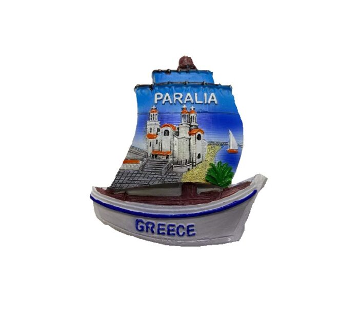 Tουριστικό μαγνητάκι Souvenir – Σετ 12pcs - Resin Magnet - Paralia - 678101