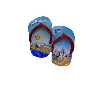 Tουριστικό μαγνητάκι Souvenir – Σετ 12pcs - Resin Magnet - Paralia - 678111