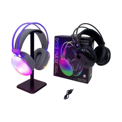 Ασύρματο ακουστικά Bluetooth LED - Headphones - PG580 - RGB - 212058 - Black