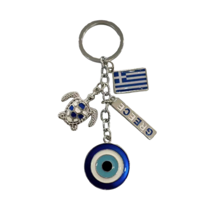 Τουριστικό μπρελόκ Souvenir - Σετ 12pcs - Ματάκι/Greece - 280716