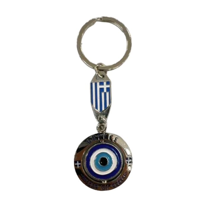 Τουριστικό μπρελόκ Souvenir - Σετ 12pcs - Ματάκι/Greece - 28095